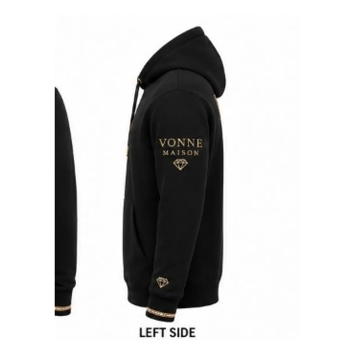 Royal Legacy Signature Tracksuit (Black) — hoodie — left