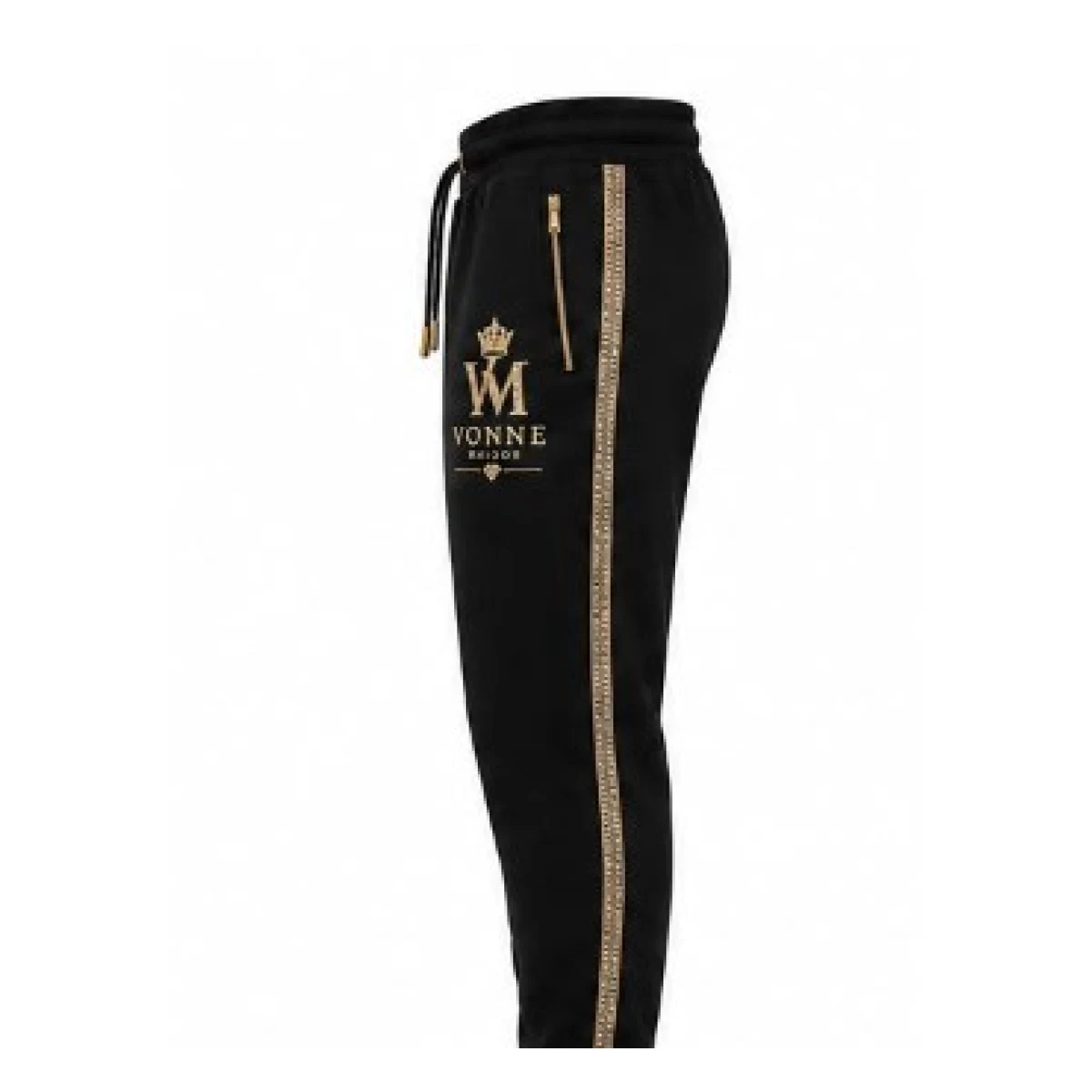 Royal Legacy Signature Tracksuit (Black) — joggers — left