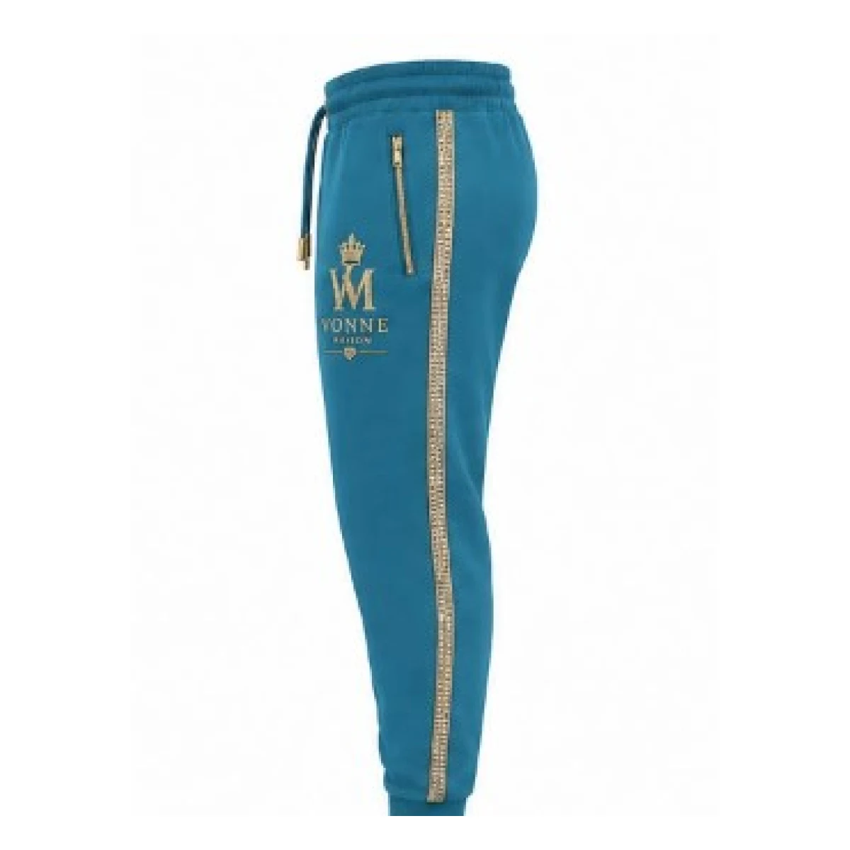 Royal Legacy Signature Tracksuit (Sea Blue) — joggers — left